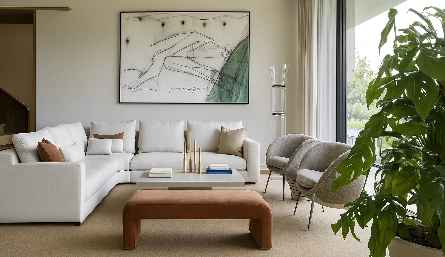 Framed artwork example